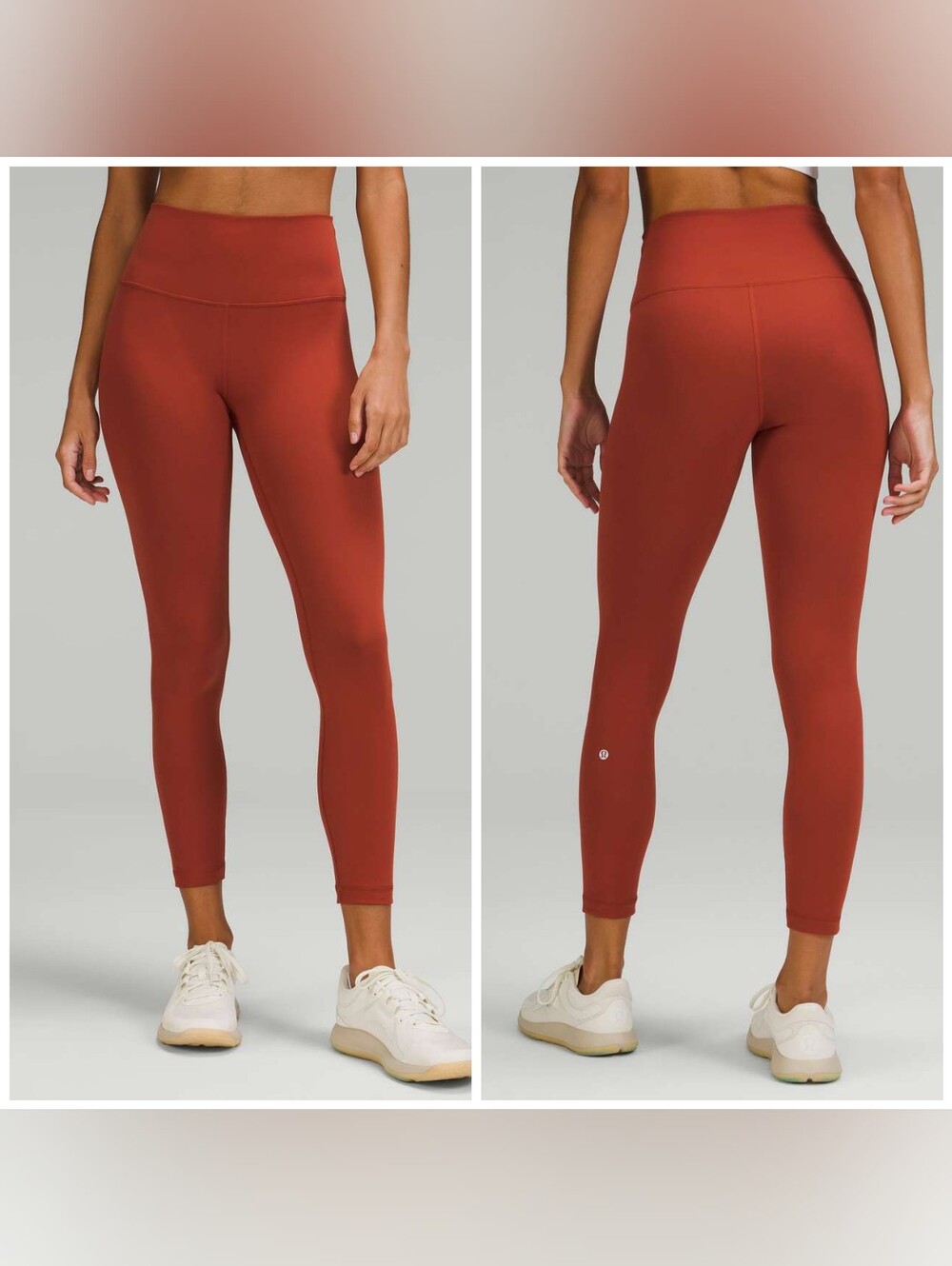 Lululemon Wunder Train High-Rise Tight 25"Cayenne, Brick Red, Size 12